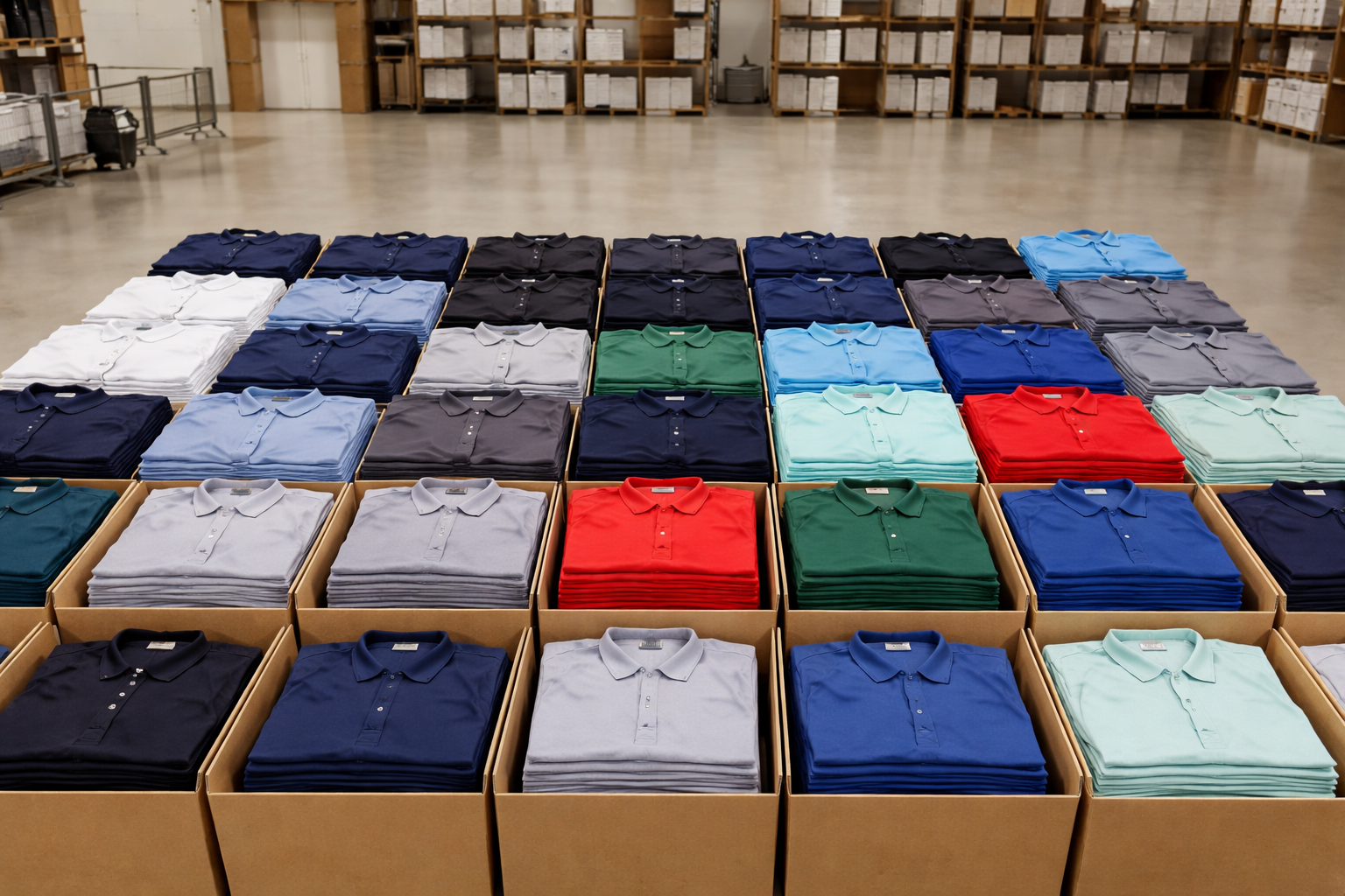 Branded golf shirts